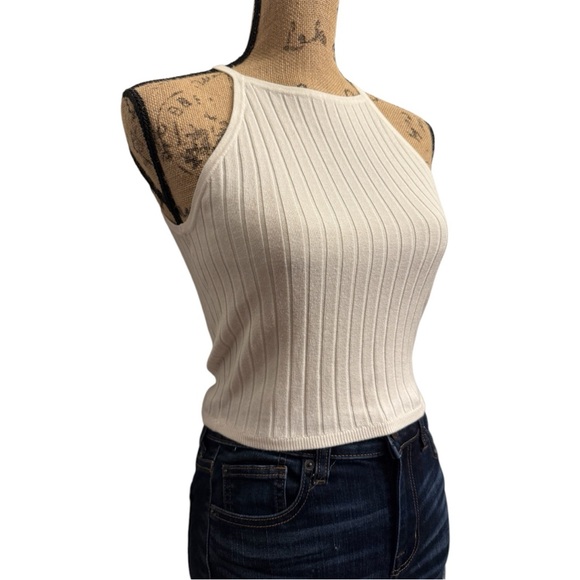 H&M Cropped Ribbed Tank Top - Picture 4 of 8